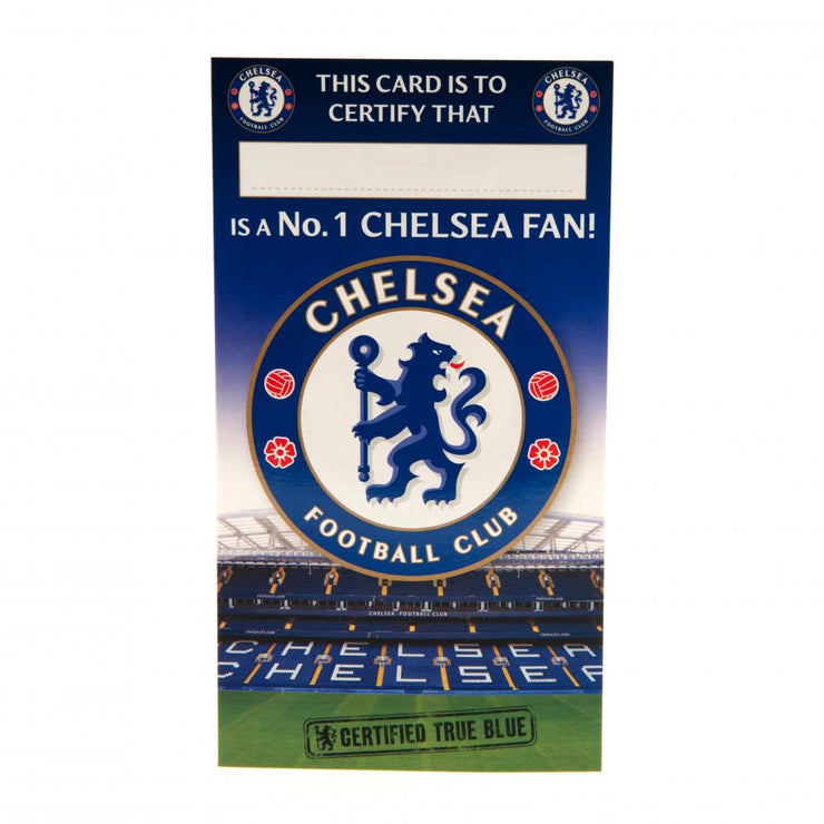 Chelsea FC No. 1 Fan Birthday Card