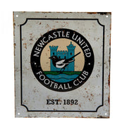 Newcastle United FC Retro Logo Sign