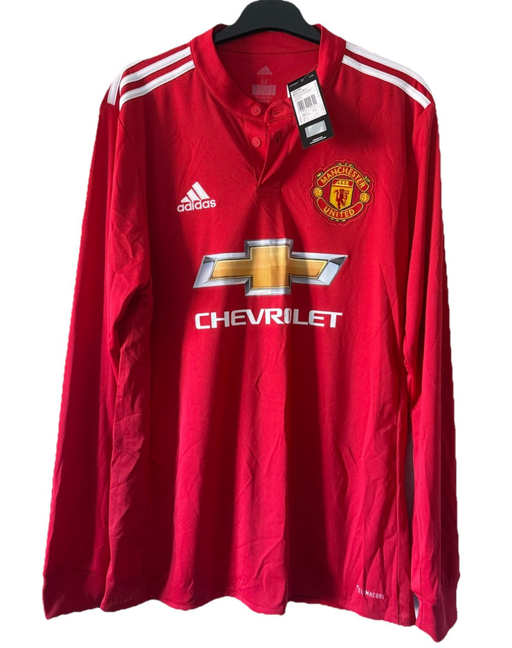 Manchester United Home Football Shirt 2017/18 Adults Medium Adidas L/S BNWT