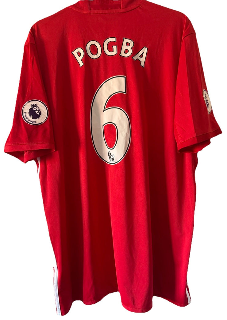 Manchester United Home Football Shirt 2016/17 POGBA Adults X-Large Adidas BNWT