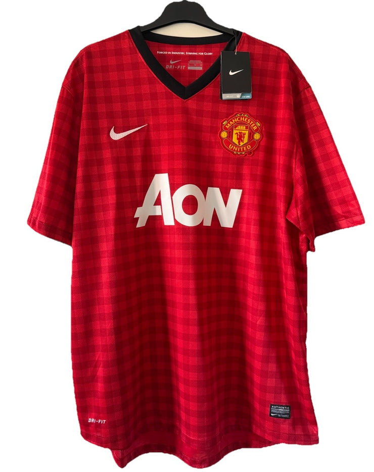 Manchester United Home Football Shirt 2012/13 Adults XL Nike Aon BNWT