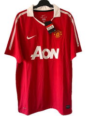 Manchester United Home Football Shirt 2010/11 Adults Large Nike Aon BNWT